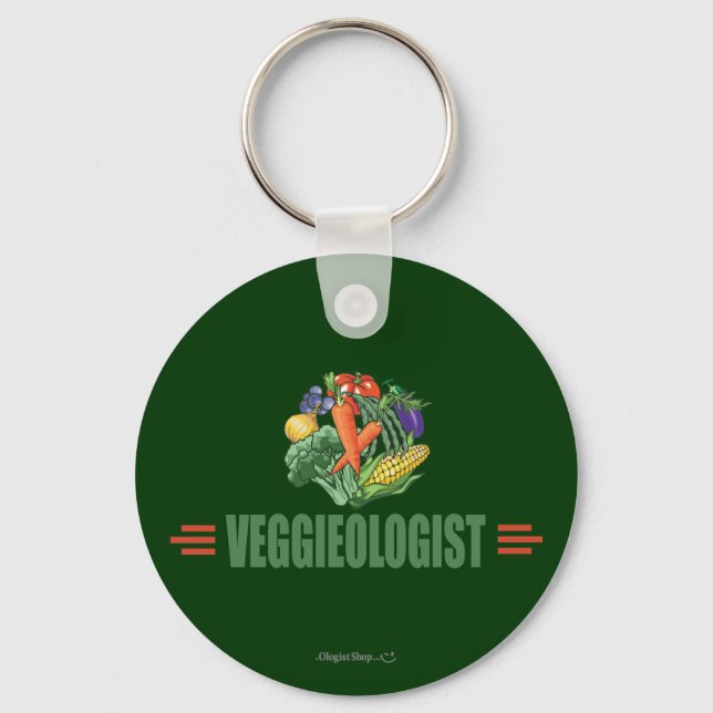 Porte-clés Végétarien humoristique (Recto)