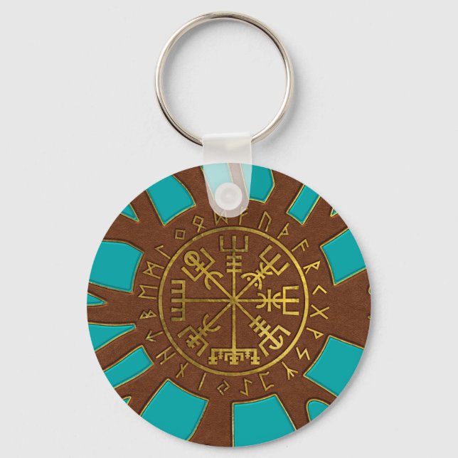 Porte-clés Vegvisir - Compas de navigation viking (Recto)