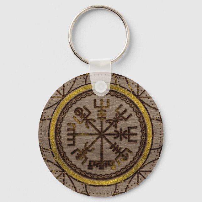 Porte-clés Vegvisir. The Magic Navigation Viking Compass (Recto)