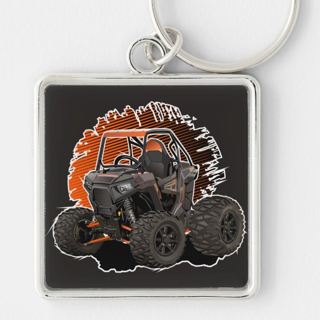 Porte-clés Véhicule tout-terrain UTV de dessin animé (Devant)