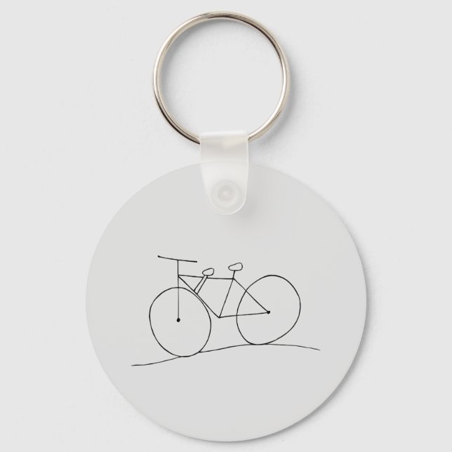 Porte-clés Vélo avec deux sièges Porte - clé (Verso)