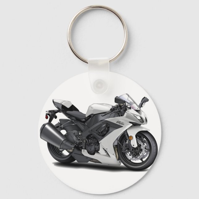 Porte-clés Vélo blanc Ninja (Recto)