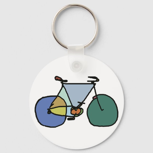 Porte-clés vélo graphique . vélo . thème vélo (Recto)