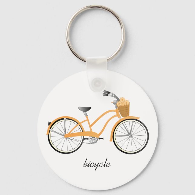 Porte-clés Vélo orange (Recto)