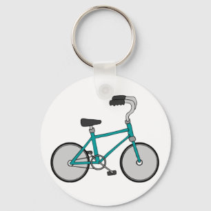 Porte-clés Vélo Rétro Simple Bleu Bicyclette