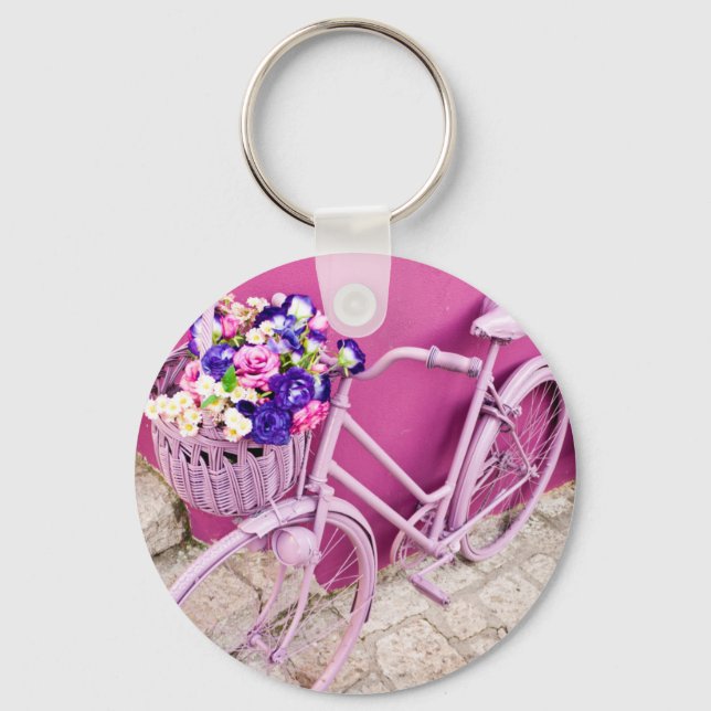 Porte-clés Vélo rose (Recto)