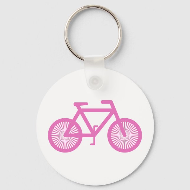 Porte-clés Vélo rose (Recto)