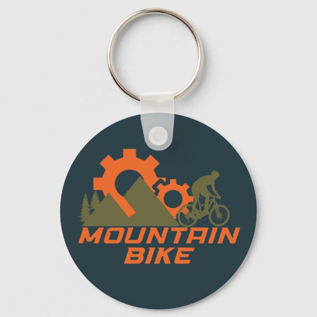 Porte-clés vélo tout terrain montagne (Recto)
