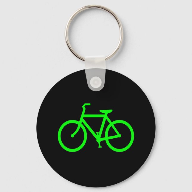 Porte-clés Vélo Vert Citron (Recto)