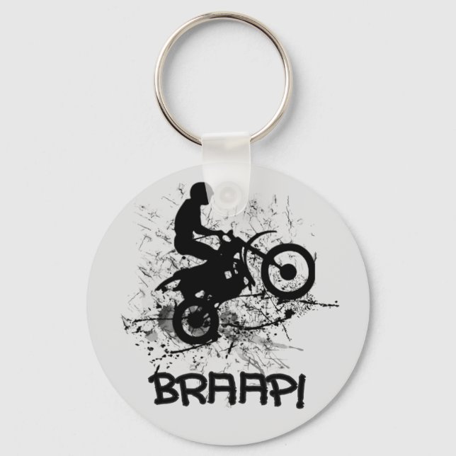 Porte-clés Vélos Motocross Dirt Bikers Boud Splatter Braap! (Recto)