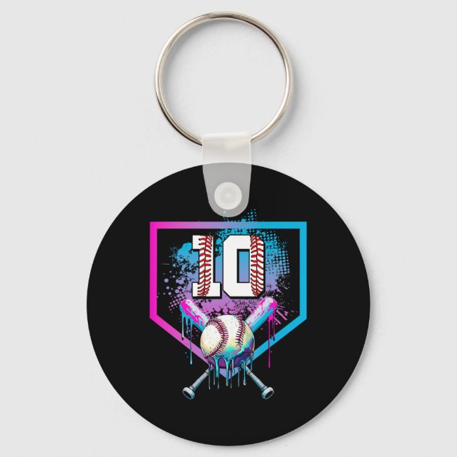 Porte-clés Vendre Drip 10e anniversaire Accueil Plaque Garçon (Recto)