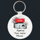 Porte-clés Vendu Immobilier Promouvoir votre entreprise<br><div class="desc">Ajoutez votre agence,  votre nom et votre numéro de téléphone. Plus vous achetez,  moins chacun coûte cher. Donnez-en un à tous vos associés,  clients,  amis,  voisins,  membres de votre famille,  et surtout vous-même.</div>