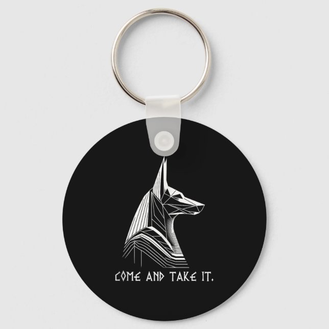 Porte-clés Venez Le Prendre Battre Proverbe Anubis Ancienne É (Recto)