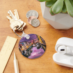 Porte-clés Venise, Italie Canal Pittoresque & Architecture Vé