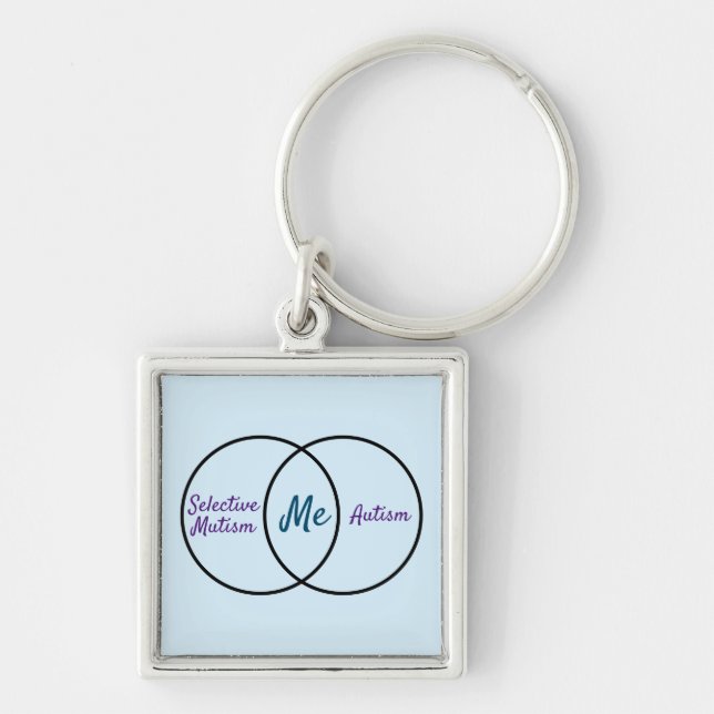 Porte-clés Venn diagram double diagnosis keychain (Devant)