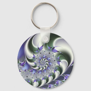 Porte-clés Ventilateur Spiral mignon Cool Art Abstrait modern