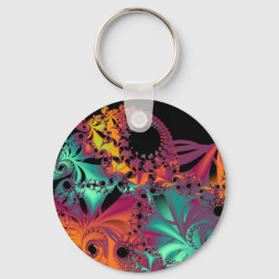 Porte-clés Ver en spirale de fractale. 2