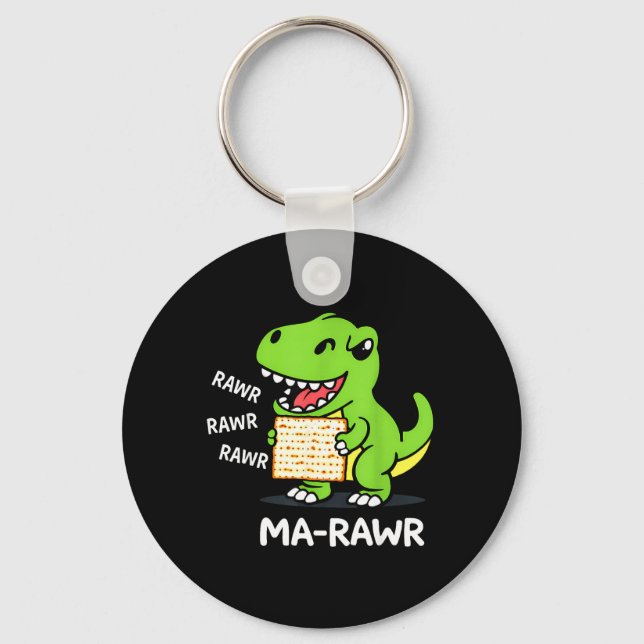 Porte-clés ver Maror Ma-Roar Dinosaure Drôle Pesach (Recto)