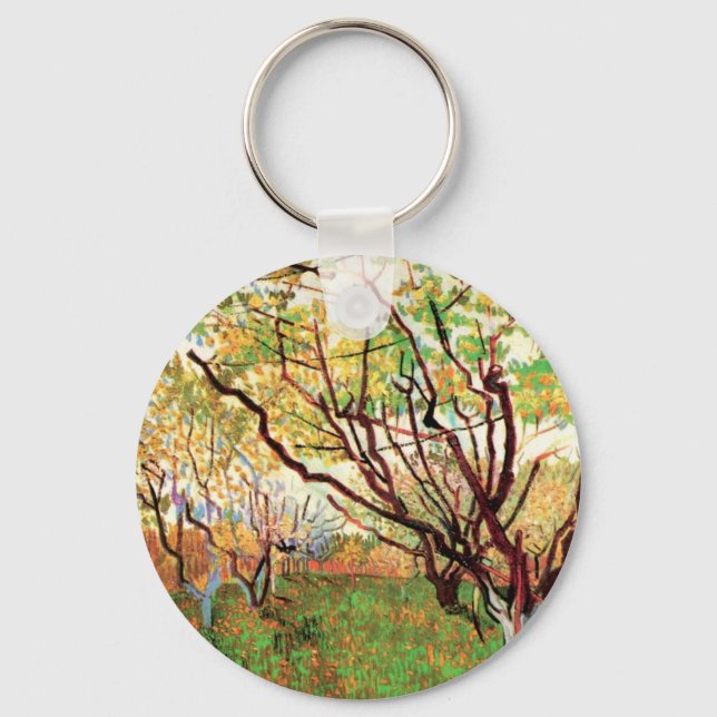 Porte-clés Verger en fleurs par Vincent van Gogh (Recto)