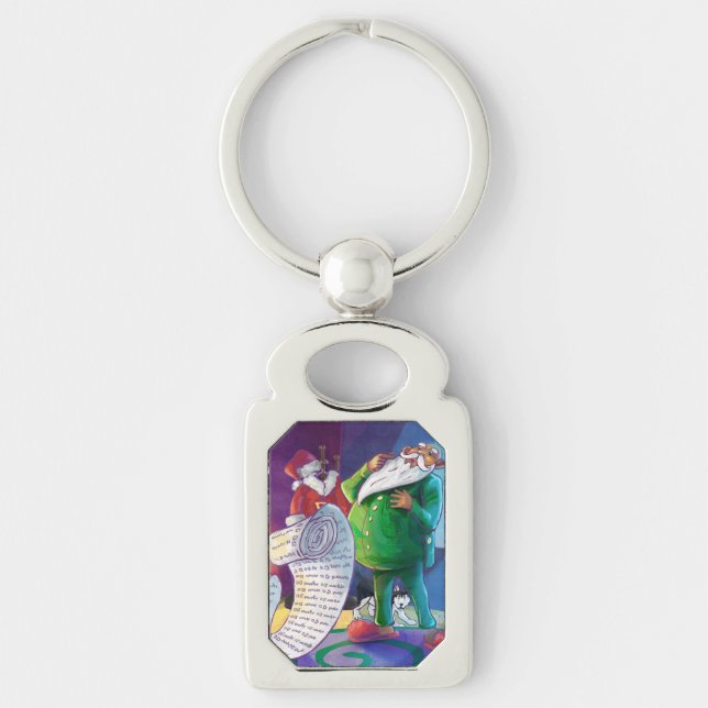 Porte-clés Vérifier deux fois Père Noël (Devant)