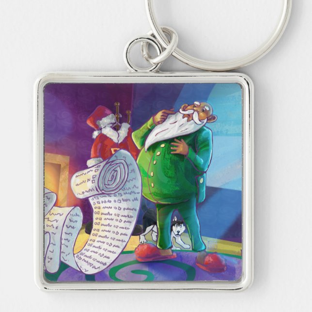Porte-clés Vérifier deux fois Père Noël (Devant)
