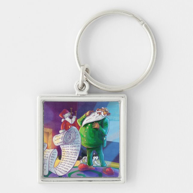 Porte-clés Vérifier deux fois Père Noël (Devant)