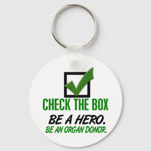 Porte-clés Vérifiez la boîte soit un donateur d'organe 1