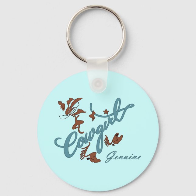 Porte-clés Véritable Cowgirl (Recto)