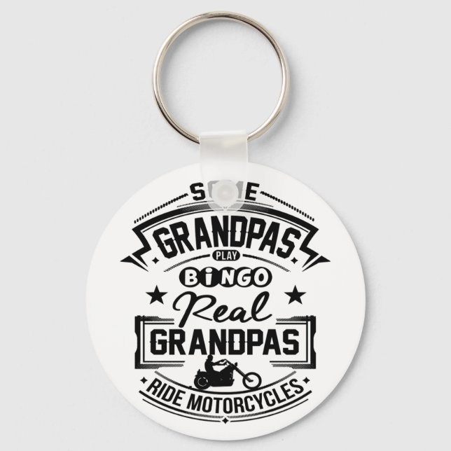 Porte-clés Véritable Grandpas moto (Recto)