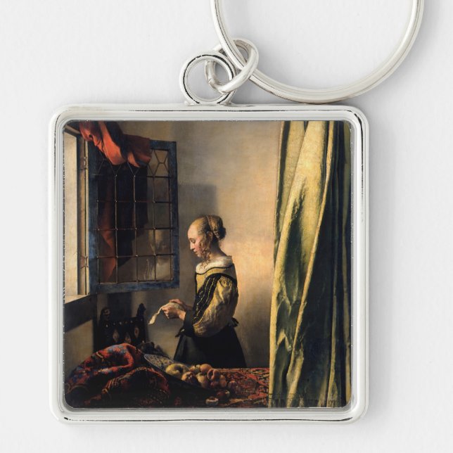 Porte-clés Vermeer - Fille lisant une lettre à une fenêtre ou (Devant)