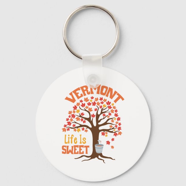 Porte-clés Vermont Sweet Life (Recto)