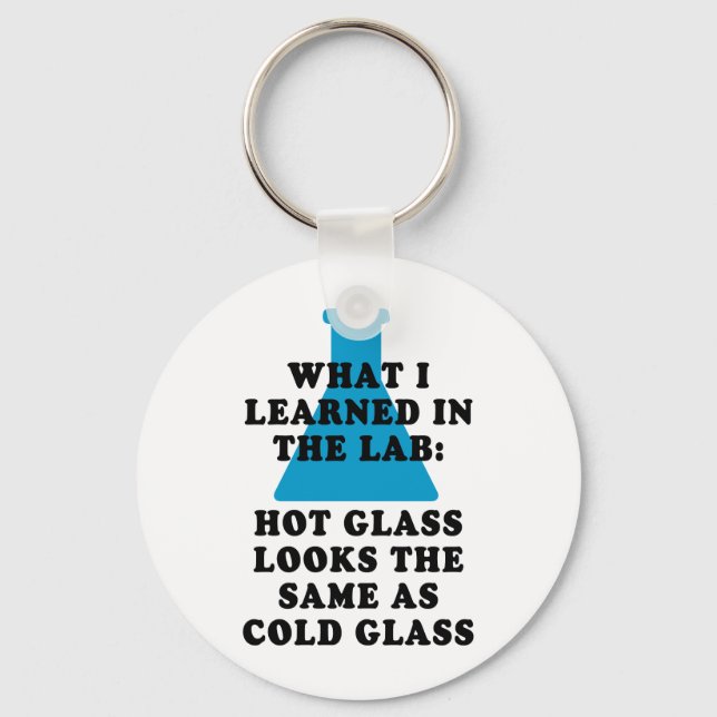 Porte-clés Verre de laboratoire (Recto)