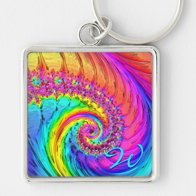 Porte-clés Verre fractal 6 Porte - clés (Devant)