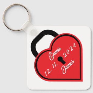Porte-clés Verrouillage du coeur