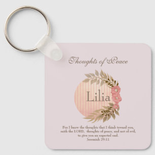 Porte-clés Verse de paix de la Bible