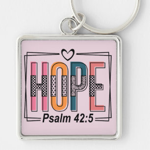 Porte-clés Verset biblique d'espoir inspirant