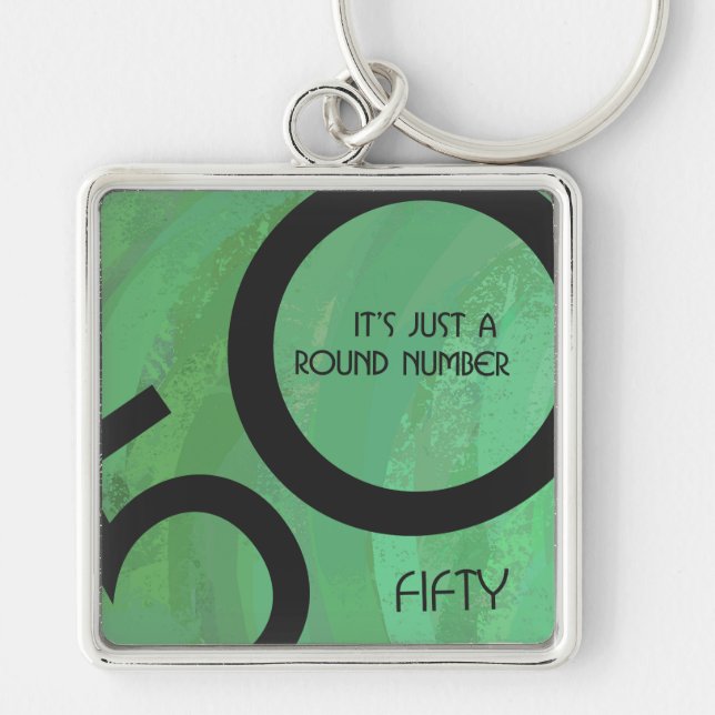 Porte-clés Vert 50 Décennie Anniversaire (Devant)