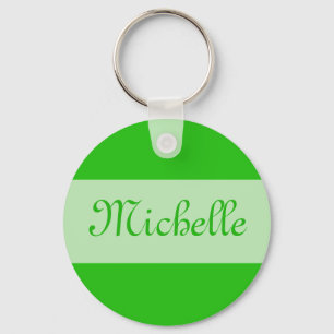 Porte-clés vert Ajouter votre nom