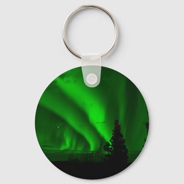 Porte-clés vert aurora-boréal (Recto)