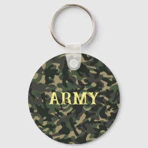 Porte-clés Vert camouflage militaire de l'armée