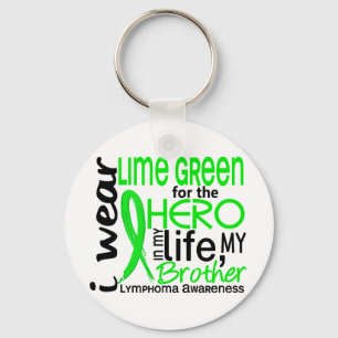 Porte-clés Vert de chaux pour le lymphome de frère du héros