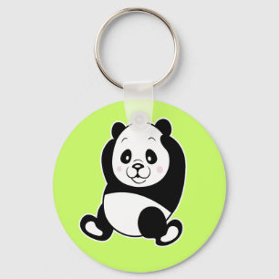 Porte-clés Vert de porte - clé de panda