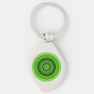 Porte-clés Vert géométrique Mandala-25436
