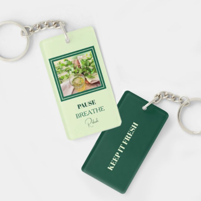 Porte-clés vert menthe « Keep It Fresh » (Créateur téléchargé)