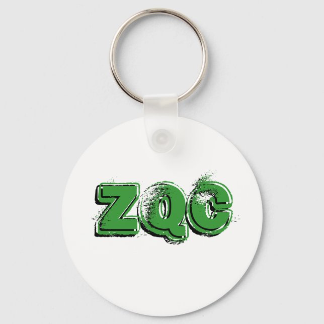 Porte-clés vert porte - clé ZQC (Recto)