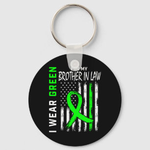 Porte-clés Vert Pour Mon Frère En Droit Kidney Maladie