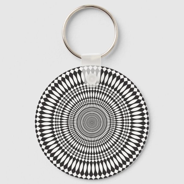 Porte-clés Vertige : Conception Abstraite : (Recto)