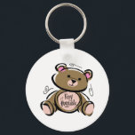 Porte-clés Very Huggable Teddy Bear<br><div class="desc">This Teddy Bear is customizable so you can add your hometown, school name, or anything else you can think of! Sometimes you just want to tell that special Teddy Bear Lover you're thinking of them "just because." We have Very Huggable apparel & gifts to help you make an ordinary day...</div>