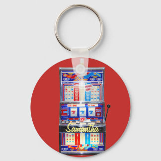 Porte-clés Veste de machine à sous rouge Lucky