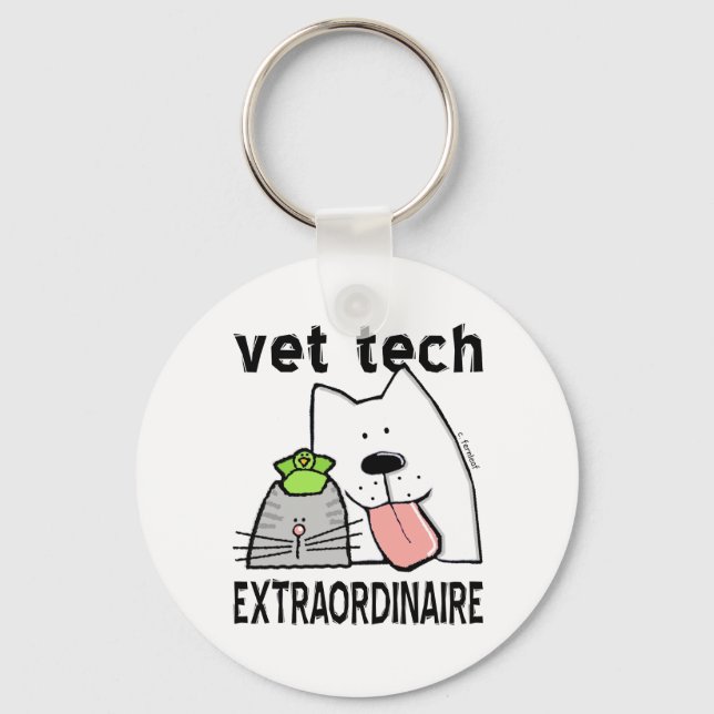 Porte-clés vet+tech vet+tech+cadeaux vet+tech+équipement vété (Recto)